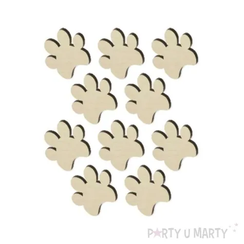 scrapki drewniane kocie lapki 25 mm 10 szt