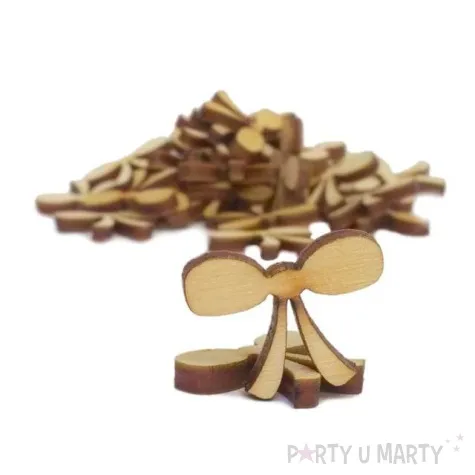 scrapki drewniane kokarda 20 mm 10 szt