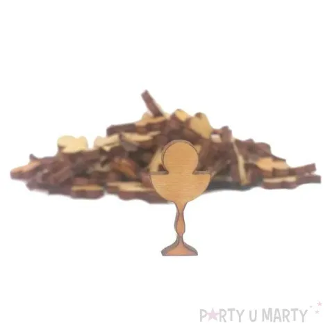 scrapki drewniane komunia kielich hostia 20 mm 10 szt