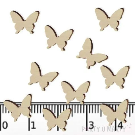 scrapki drewniane motylki 10 mm 10 szt
