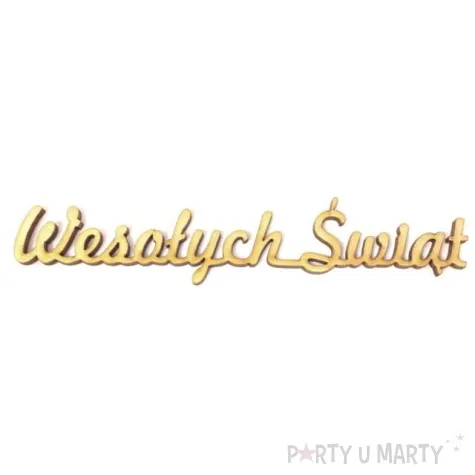 scrapki drewniane napis wesolych swiat snake 15 cm 1 szt