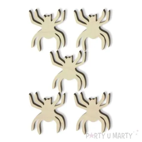 scrapki drewniane pajaki 33 mm 5 szt