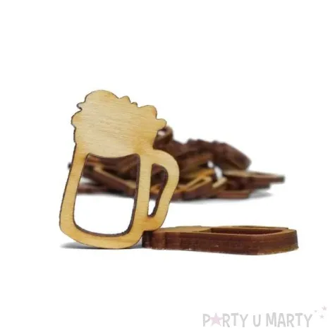 scrapki drewniane piwo kufel 27 mm 10 szt