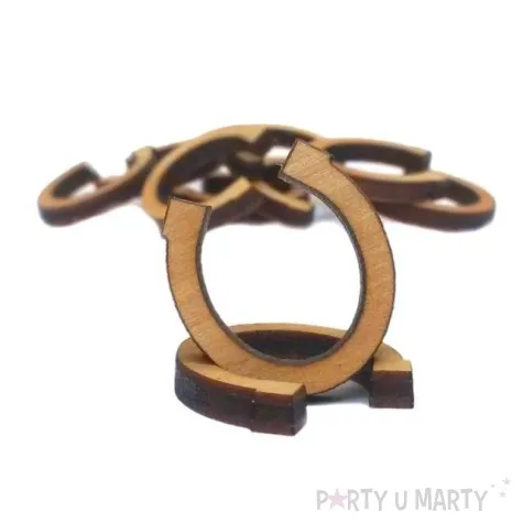 scrapki drewniane podkowa pelna 10 szt