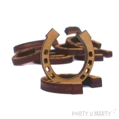 scrapki drewniane podkowa z otworami 10 szt