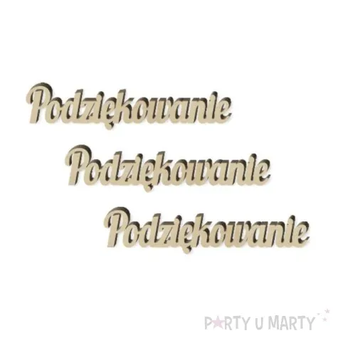 scrapki drewniane podziekowanie 90x22 mm 3 szt