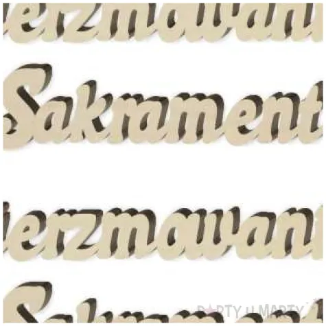 scrapki drewniane sakrament bierzmowania 90x40 mm 3 szt