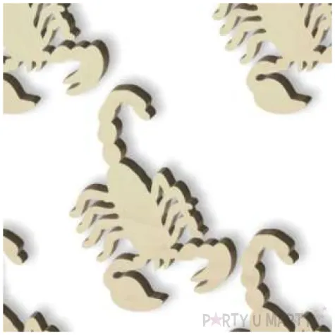 scrapki drewniane skorpiony 38 mm 5 szt