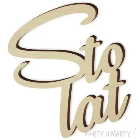 scrapki drewniane sto lat classic 49 x 55 mm 1 szt