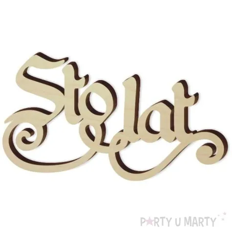 scrapki drewniane sto lat vintage 55 x 31 mm 1 szt