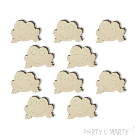 scrapki drewniane szczesliwe zaby 30 mm 10 szt