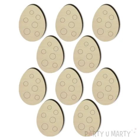 scrapki drewniane wielkanocne pisanki 20x30 mm 10 szt