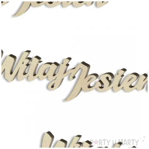 scrapki drewniane witaj jesien 100x30 mm 3 szt