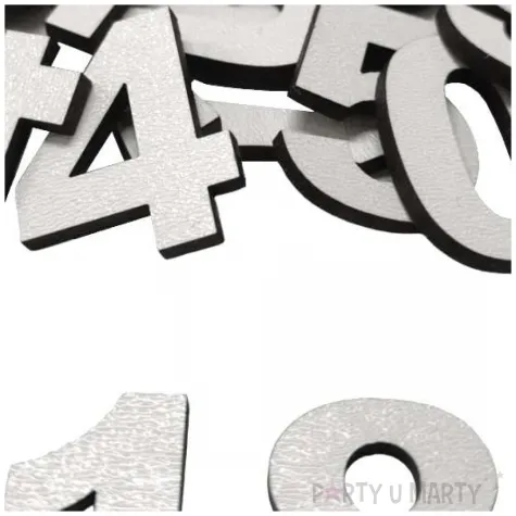 scrapki laminowane cyferki 0 9 biale 30 mm 20 szt