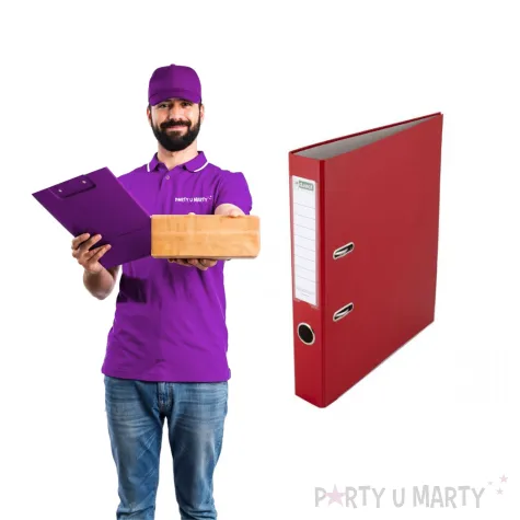 segregator a4 czerwony d rect 50 mm