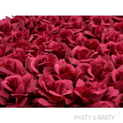 serce kwiatowe pelne bordo 50 cm