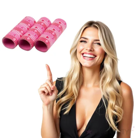 serpentyna czerwono rozowe serduszka amscan 4m 3szt