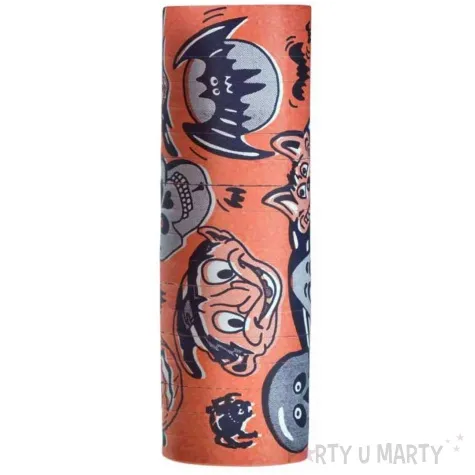 serpentyna halloween potwory pomaranczowy szary arpex 18 szt