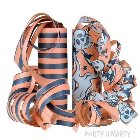 serpentyna halloween potwory pomaranczowy szary arpex 18 szt