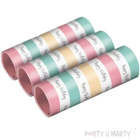 serpentyna happy birthday pastel amscan 1 4 x 400 cm 3 szt