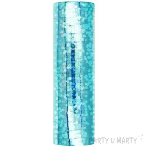 serpentyna holograficzna blekitna partypal 18 rolek