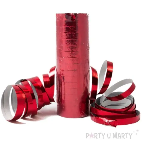 serpentyna holograficzna czerwona 17 rolek