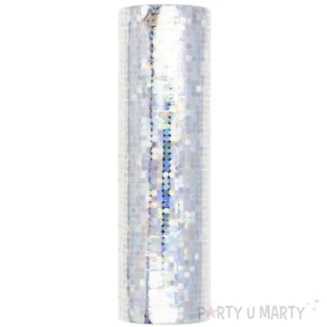 serpentyna holograficzna srebrna partypal 18 rolek
