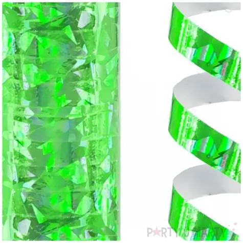 serpentyna holograficzna zielony godan 4 m 18 rolek