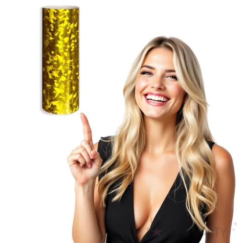 serpentyna holograficzna zlota dekoracjepolska 19 rolek