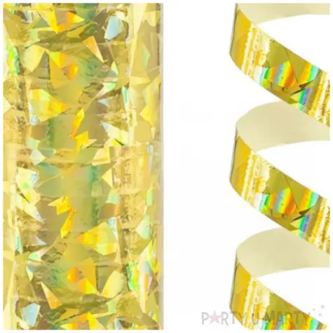 serpentyna holograficzna zloty godan 4 m 18 rolek