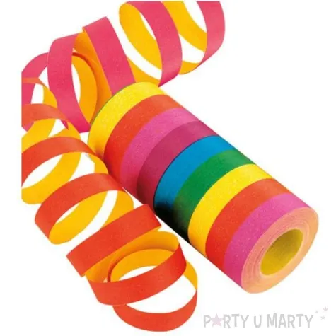 serpentyna jumbo teczowa amscan 1 4 x 1500cm