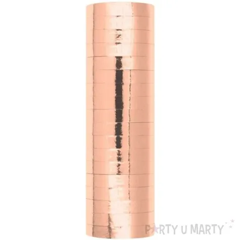 serpentyna lustrzana rozowe zloto partypal 18 rolek