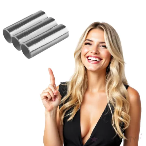 serpentyna metaliczna srebrna amscan 0 7 x 400 cm 3 szt