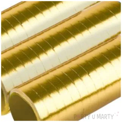 serpentyna metaliczna zlota amscan 0 7 x 400 cm 3 szt