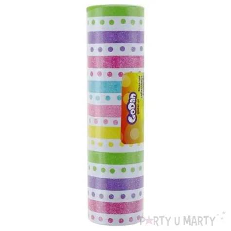 serpentyna papierowa groszki teczowa