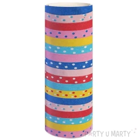 serpentyna papierowa kropki paski