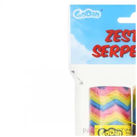 serpentyna teczowa godan 4 m 18 rolek 2 szt