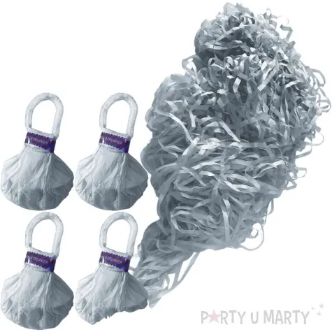 serpentyny rzucane classic bialy triplex 4 szt