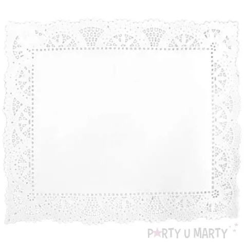 serwetka dekoracyjna prostokatna biala 25 x 30 cm 100 szt
