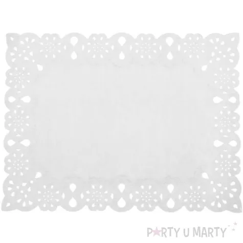 serwetka dekoracyjna prostokatna bialy godan 30 x 40 cm 100 szt