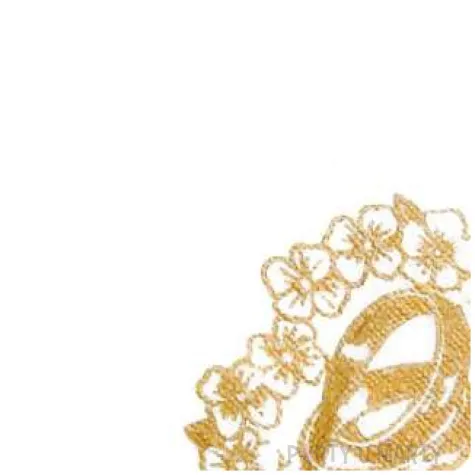 serwetki 15 cm slubne biale obraczki 100 szt