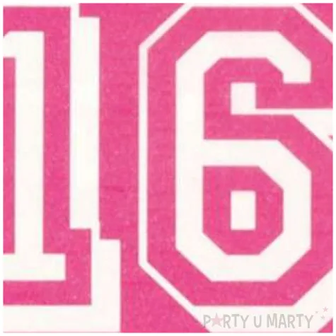 serwetki 16 urodziny gwiazdki rozowe boland 33 cm 12 szt