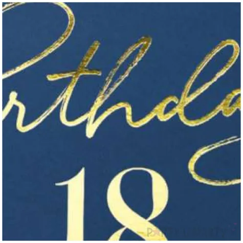 serwetki 18 urodziny happy birthday 18 granatowe partypal 33 cm 10 szt