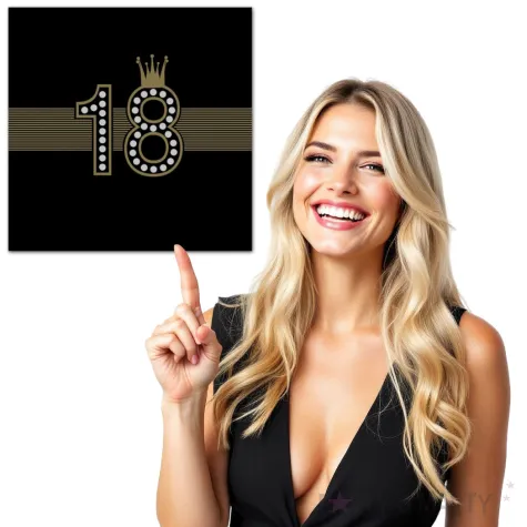 serwetki 18 urodziny zlota korona maki 33 cm 20 szt