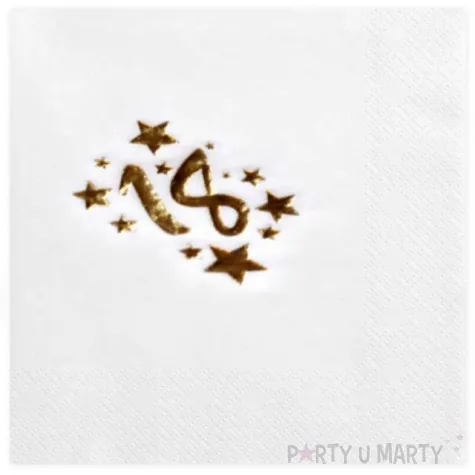 serwetki 18 white gold gajo 20 szt