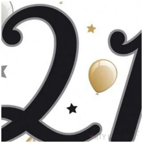 serwetki 21 urodziny balony godan 33 cm 20 szt