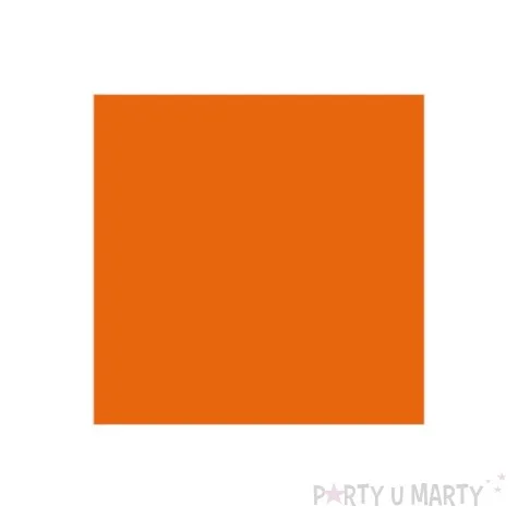 serwetki 25 cm gladkie pomaranczowe 20 szt