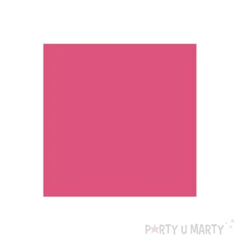 serwetki 25 cm gladkie rozowe ciemne 20 szt