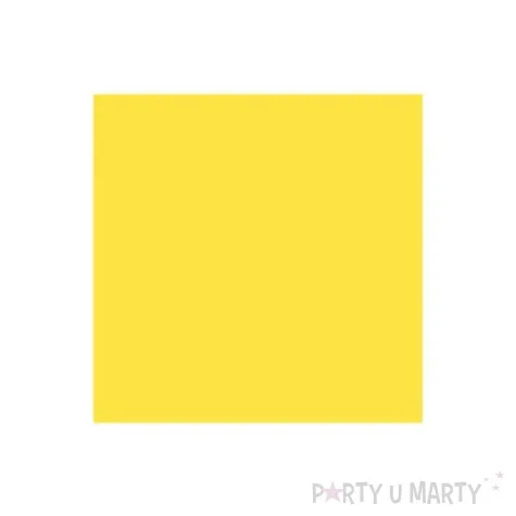 serwetki 25 cm gladkie zolte 20 szt