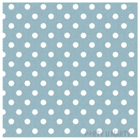 serwetki 25 cm kropki turkusowe 20 szt